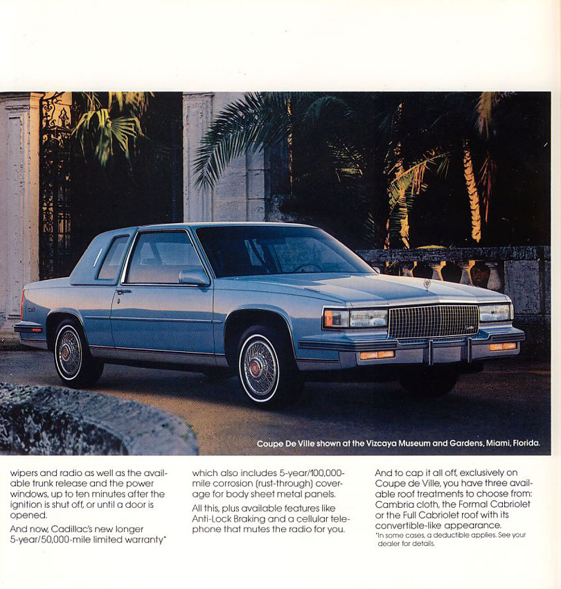 1987 Cadillac Brochure Page 4